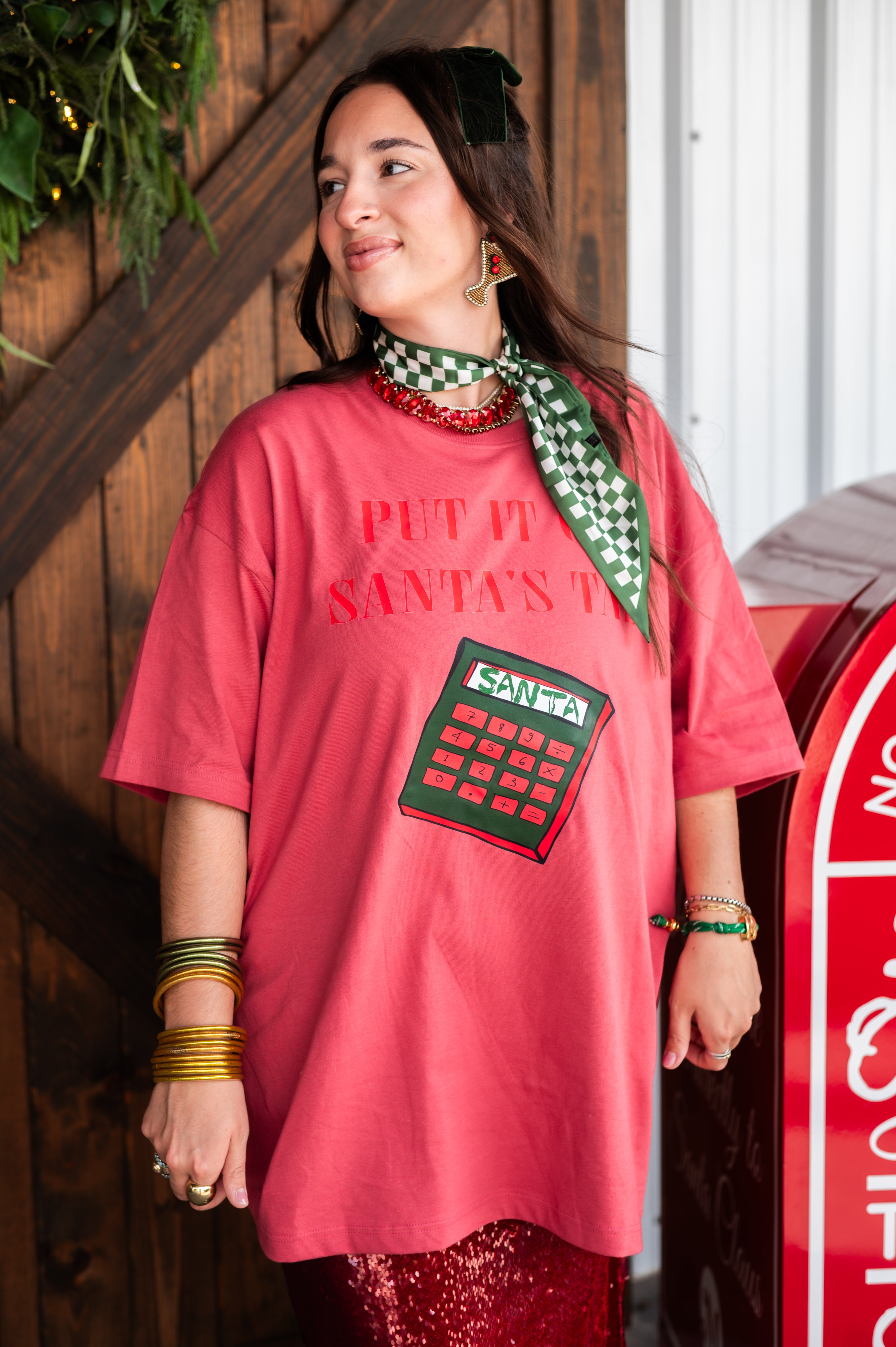 Put It On Santa's Tab Graphic Tee
